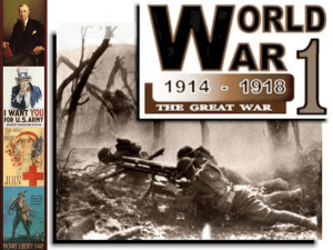 World War I - My Teacher Pages