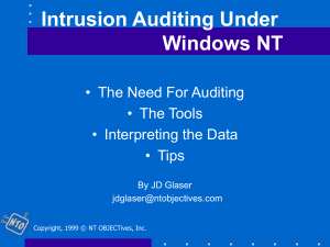 Intrusion Auditing with NTLast