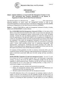 Credit Risk Management Guidelines - 5-09-14