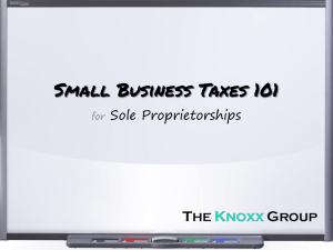 Small Business Taxes Presentation