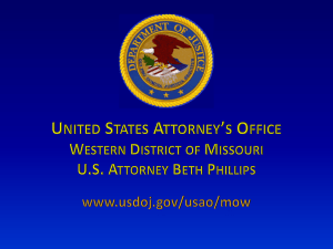 United States Attorney*s Office Western District of Missouri