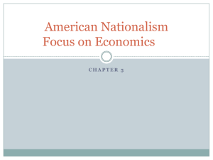 American Nationalism Focus on Economics