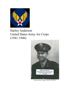 Harley Anderson United States Army Air Corps (1941