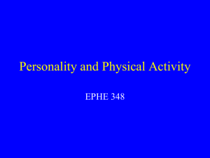 Personality and Health
