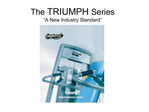 The TRIUMPH Series “Simply the Best”