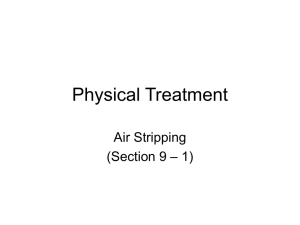 Physical Treatment: Air Stripping