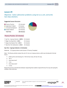 Grade 1 Mathematics Module 2, Topic D, Lesson 29