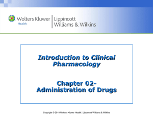 Roach: Introductory Clinical Pharmacology