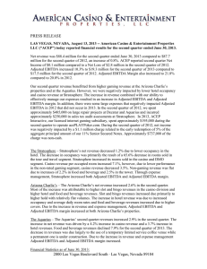 ACEP Second Quarter 2013 Earnings Press Release