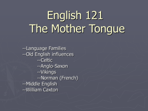 English 121 The Mother Tongue