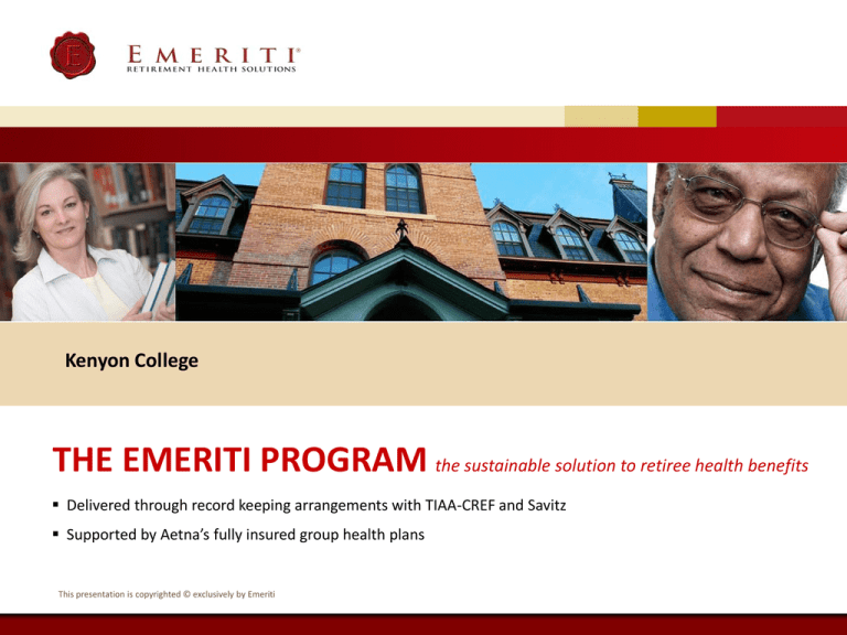 Emeriti Reimbursement Benefit