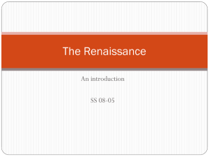 The Renaissance (chapter 1)