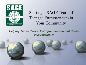 How To Start a High School SIFE/SAGE Program in Your State or