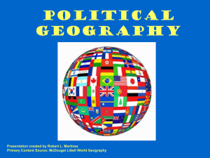 geog Political Geography