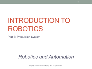 Robotics and Automation