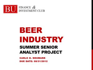 Summer Senior Analyst Project