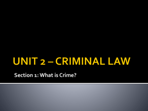 UNIT 2 * CRIMINAL LAW - social studies by sak