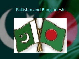 Pakistan and Bangladesh