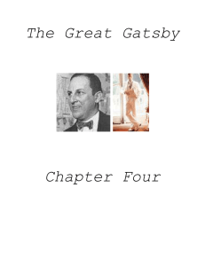 The Great Gatsby Chapter Four