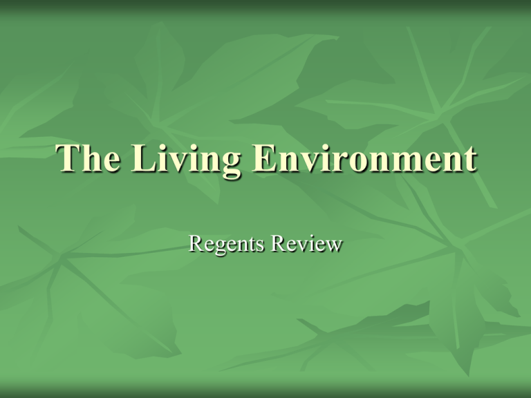 The Living Environment review