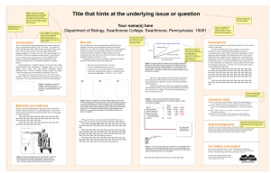 Powerpoint template for scientific posters (Swarthmore College)