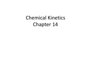 Chemical Kinetics Chapter 14