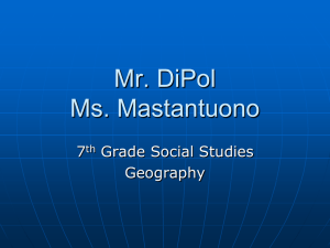 geography[1]. - Haddonfield7thGradeGeography