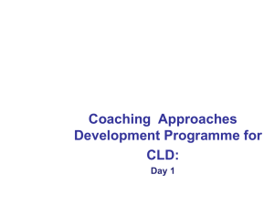 Coaching Approaches Development - i