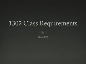 1302 Class Requirements - 1302englishcomposition