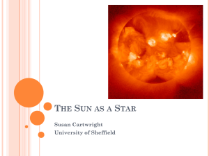 The Sun as a Star - University of Sheffield