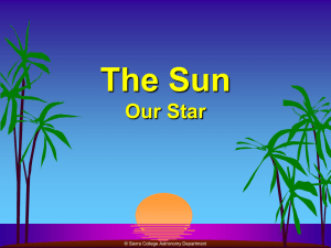 The Sun - Our Star - Sierra College Astronomy Home Page