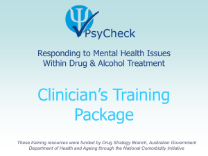 PsyCheck Clinician's Training Slides_310107