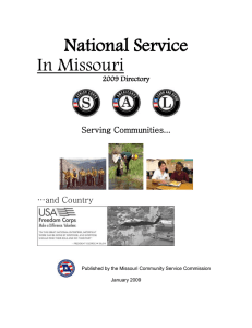 American Red Cross - Missouri Community Service Commission