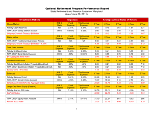 ORP Vendors' Performance Report