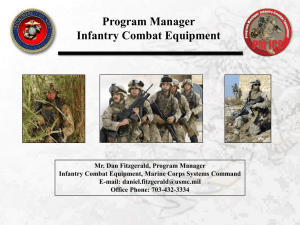 Marine Corps Systems Command Infantry Combat Equipment