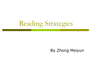 Reading Strategies