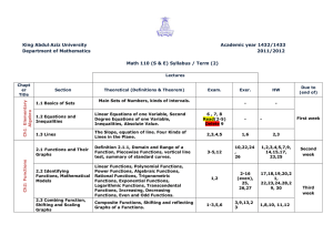 King Abdul-Aziz University Academic year 1432/1433 Department of