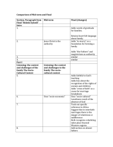 Comparison of Mid-term and Final Section, Paragraph from Final