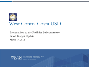 Facilities Subcommittee Presentation