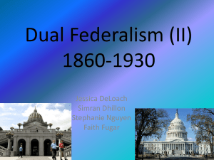 Dual Federalism (II)