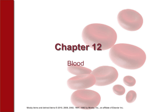 Chapter 12 Blood