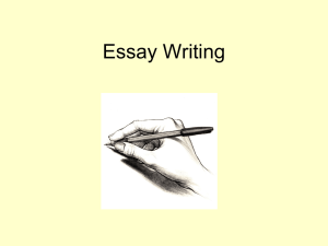 Essay Writing