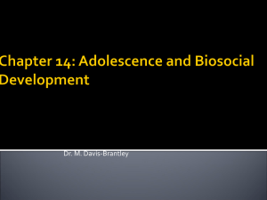 Chapter 14: Adolescence and Biosocial Development