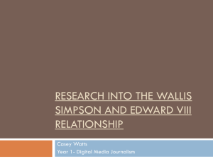 research presentation into the relationship between