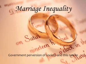 Marriage Inequality - Railroad Avenue church of Christ