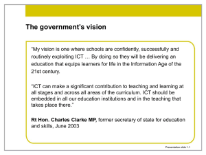 What is ICT in the foundation stage?