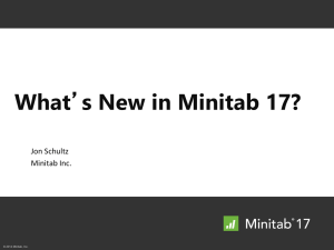 What's new in Minitab 17