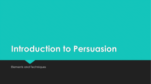 Introduction to Persuasion 2014