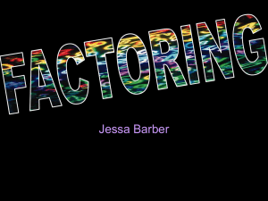 FACTOR POWER POINT by Jessa