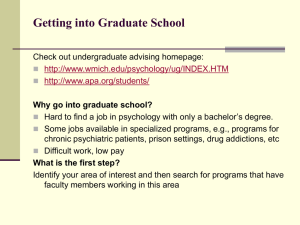 Tips for Getting into Graduate School
